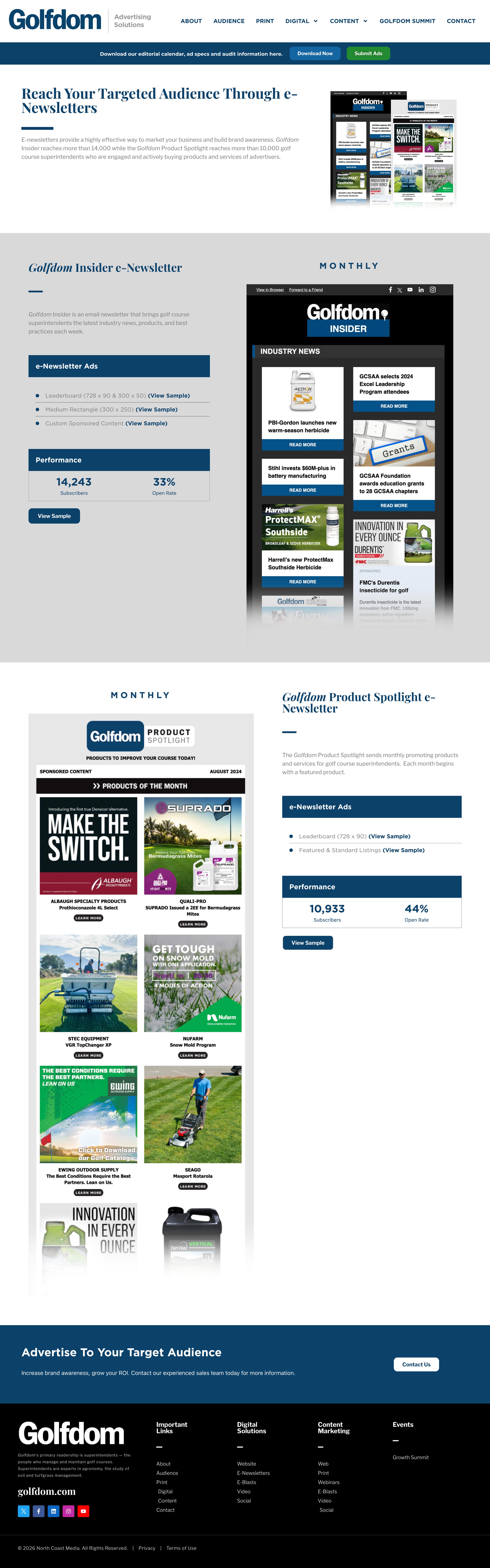 Golfdom E-Newsletters